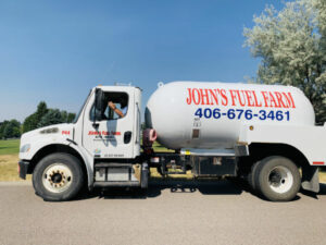 John's Fuel Farm truck and driver